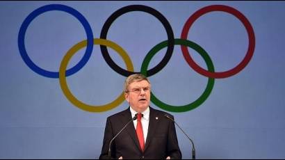 Thomas Bach, presidente del Comité Olímpico Internacional