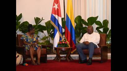 El miembro del Buró Político del Partido Comunista y vicepresidente de la República, Salvador Valdés Mesa, recibió a su homóloga colombiana, Francia Márquez Mina.