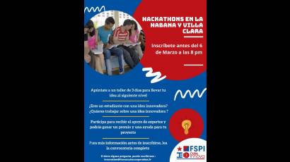 Convocatoria Hackathon Cuba-Innovación