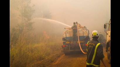 Incendio en Pinares de Mayarí