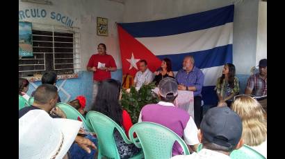Un franco intercambio ocurrió en la comunidad de Los Güiros, del Consejo Popular de Uñas