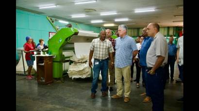 Miguel Díaz-Canel Bermúdez en recorrido por Santa Clara