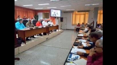 Miguel Díaz-Canel Bermúdez, asiste al Pleno del Consejo Nacional de la Central de Trabajadores de Cuba