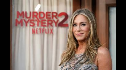 Jennifer Aniston, en la premiere de Murder Mystery 2