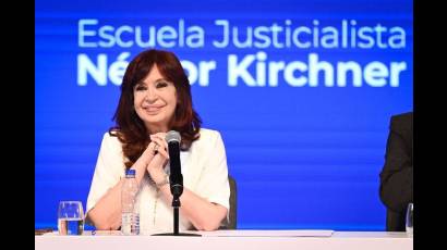 La vicepresidenta de Argentina, Cristina Fernández de Kirchner