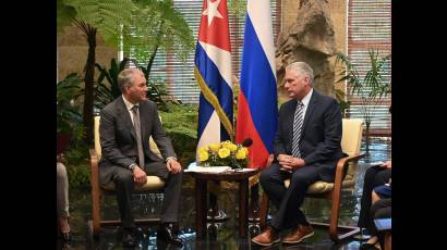 El Presidente de la República recibió este sábado al Presidente de la Duma Estatal de la Asamblea Federal de la Federación de Rusia