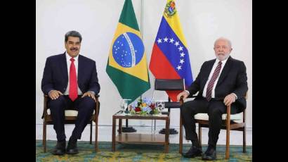 Nicolás Maduro junto a Luiz Inacio Lula da Silva