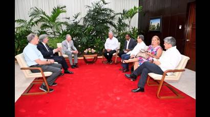 Presidente cubano recibió a empresarios norteamericanos
