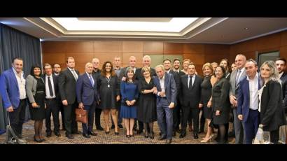 Díaz-Canel con empresarios italianos
