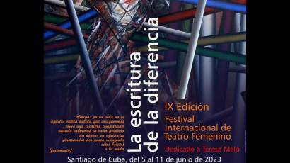 Festival internacional de Teatro La escritura de la diferencia