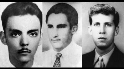 Tres jóvenes en la flor de sus vidas