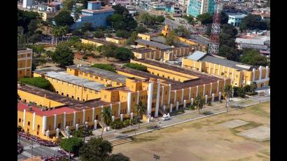 Vista aérea del otrora Cuartel Moncada