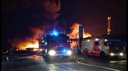 Explosión en gasolinera de Rusia