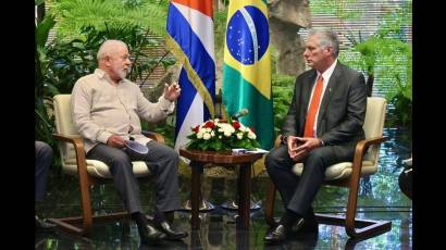 Miguel Díaz-Canel Bermúdez y Luiz Inácio Lula da Silva