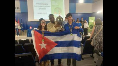 Estudiantes cubanos que participaron en la Olimpiada Iberoamerica de Biología en España obtuvieron medalla de oro