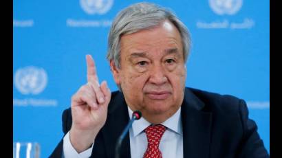 El secretario general de Naciones Unidas, António Guterres