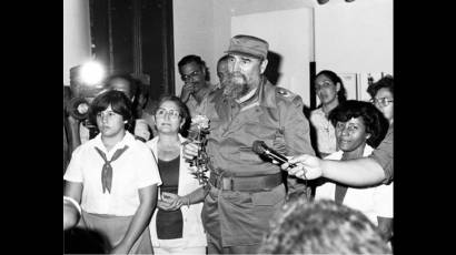 Visita de Fidel a la Casa Natal de Carlos Manuel de Céspedes
