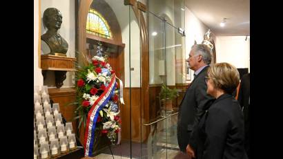 En la Iglesia de la Transfiguración, en Nueva York, el Presidente de Cuba honra al Padre Félix Varela
