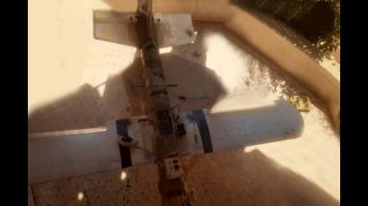 El Ministerio difundió imágenes de drones derribados en la provincia septentrional de Idlib