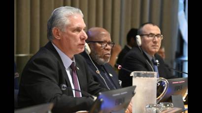 El Presidente cubano inauguró la Reunión ministerial anual del Grupo de los 77 y China