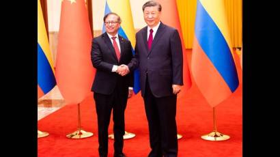 Encuentro del presidente colombiano, Gustavo Petro, con Xi Jinping
