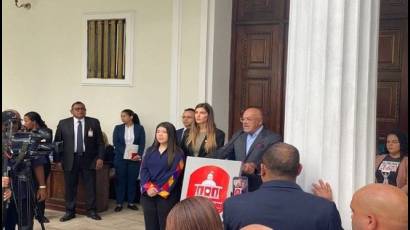 El presidente de la Asamblea Nacional de Venezuela, Jorge Rodríguez, rechazó declaraciones de funcionarios de Estados Unidos sobre acuerdos firmados con la oposición