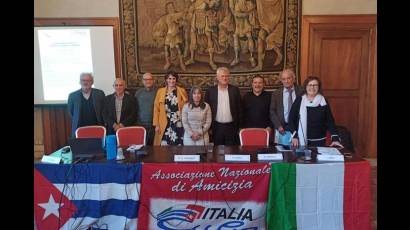 Donación de la Asociación Nacional de Amistad Italia-Cuba