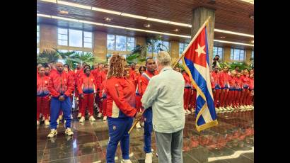 Abanderamiento de la delegación cubana a los 19nos. Juegos Panamericanos Santiago 2023