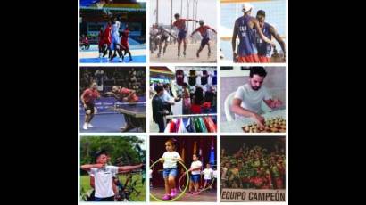 «Guiños» al deporte que se hizo en casa