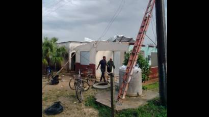 Tornado en municipio Los Arabos