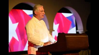 Intervención del Primer Secretario del Comité Central del Partido Comunista de Cuba y Presidente de la República, Miguel Díaz-Canel Bermúdez, en el acto por el 65 aniversario del triunfo de la Revolución cubana