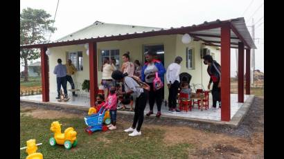 La Empresa de Acopio y Beneficio del Tabaco San Luis respalda la casita infantil construida en el consejo popular Santa Fe