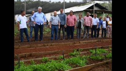 Visita del presidente Díaz-Canel a Maisí