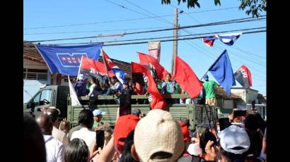 Caravana de la Libertad a su paso por Ciego de Ávila