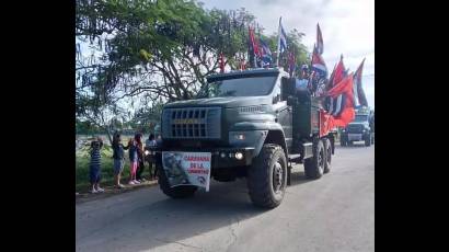 Caravana de la Libertad llega a Los Arabos