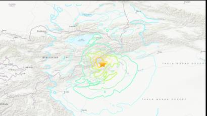Un sismo de 7,0 se registró este lunes en la frontera entre China y Kirguistán