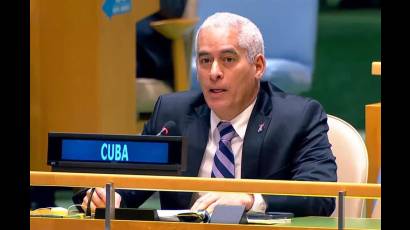 Gerardo Peñalver, representante permanente de Cuba en ONU
