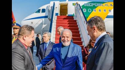 Llegada de Lula a Egipto