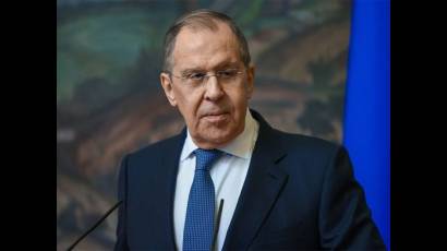 Canciller ruso, Serguéi Lavrov