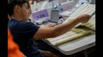 Escrutinio final de la elección de presidente y vicepresidente de El Salvador.