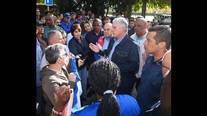 Visita del presidente Díaz-Canel a Matanzas