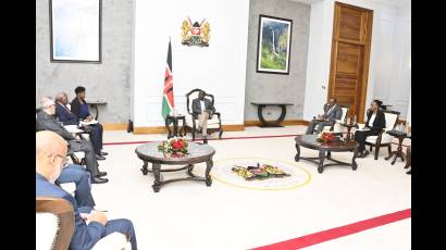 Lazo se reunió con el presidente de Kenia