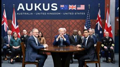 El pacto militar firmado en septiembre de 2021 entre Australia, el Reino Unido y EE.UU. pretende contrarrestar la influencia de China