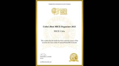Cuba mejor en World MICE Awards 2023