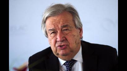 El secretario general de la ONU, António Guterres