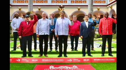 El jefe de Estado cubano participó en la XXIII Cumbre del Alba-TCP, que sesionó este miércoles en el Palacio de Miraflores