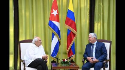 Recibe Díaz-Canel a expresidente de Colombia
