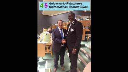 Gambia continúa reafirmando su compromiso de fortalecer la cooperación con Cuba