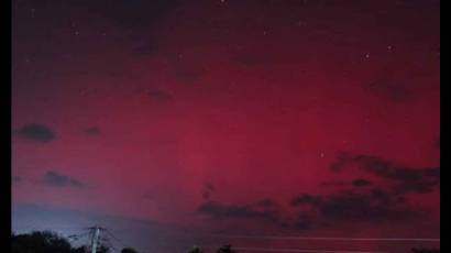 Aurora boreal en Cuba