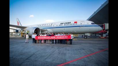 Aeronave de Air China llegó a Cuba